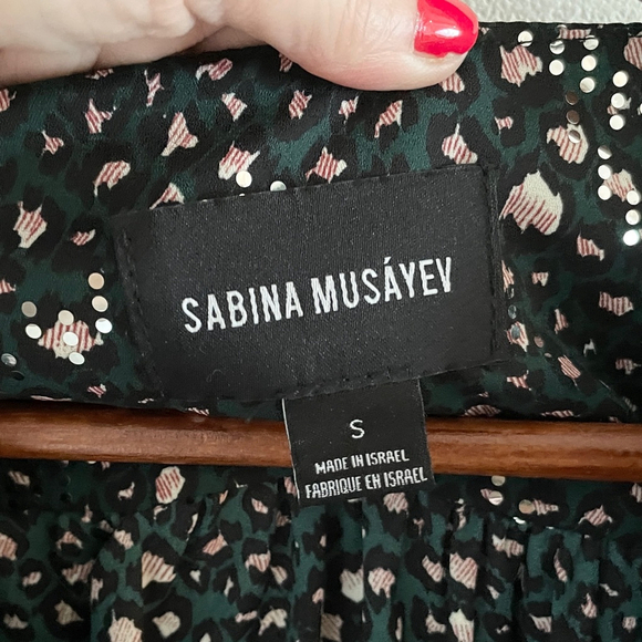 Anthropologie x Sabina Musayev Blouse Babydoll Puffy Longsleeve Mobwife S - Picture 9 of 13
